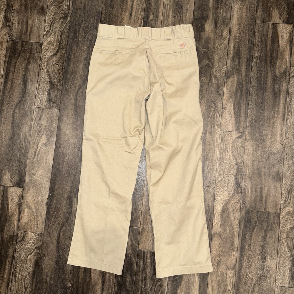 Dickies Flex 874 Original Fit Flat-Front Chino Work Pants Mens Size 32x30 Beige